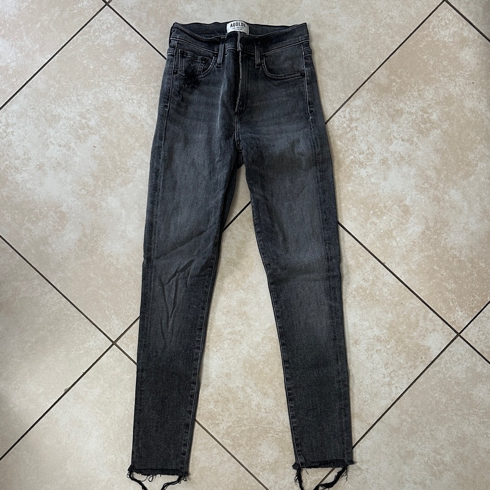 Agolde Charcoal Skinny Jeans